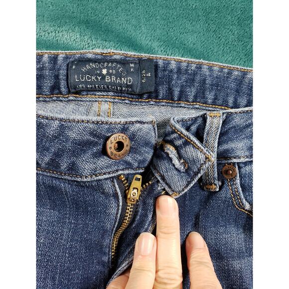 Lucky Brand Jeans Size 6 Womens Blue Stretch Pants Medium Mid Rise Lolita Skinny - Picture 5 of 13